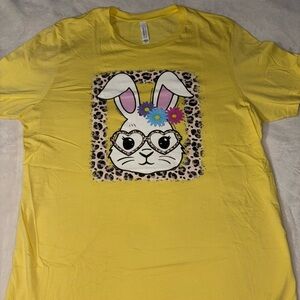 Yellow Bunny Graphic T-Shirt